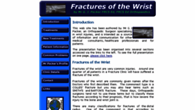 What Wristfracture.co.uk website looked like in 2014 (10 years ago)