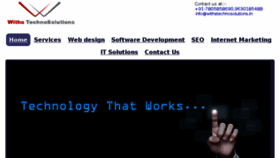 What Withstechnosolutions.in website looked like in 2014 (9 years ago)