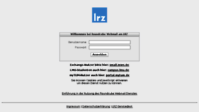 What Webmail.lrz.de website looked like in 2014 (9 years ago)