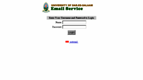 What Webmail.udsm.ac.tz website looked like in 2014 (9 years ago)