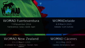 What Womad.org website looked like in 2014 (9 years ago)