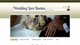 What Weddinglovequotes.com website looked like in 2014 (9 years ago)