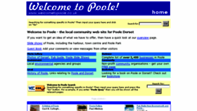 What Welcometopoole.co.uk website looked like in 2014 (9 years ago)