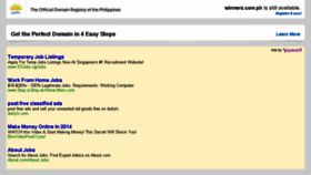 What Winners.com.ph website looked like in 2014 (9 years ago)