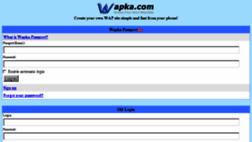What Wapka.mobi website looked like in 2014 (9 years ago)