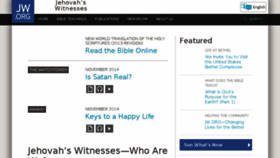 What Watchtower.com website looked like in 2014 (9 years ago)