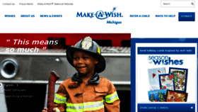 What Wishmich.org website looked like in 2014 (9 years ago)