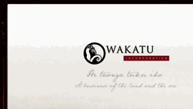 What Wakatu.org website looked like in 2014 (9 years ago)