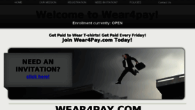 What Wear4pay.com website looked like in 2014 (9 years ago)
