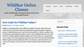 What Wildstarclasses.com website looked like in 2014 (9 years ago)