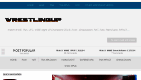What Wrestlingup.info website looked like in 2014 (9 years ago)