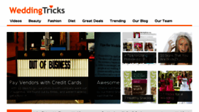 What Weddingtricks.com website looked like in 2014 (9 years ago)