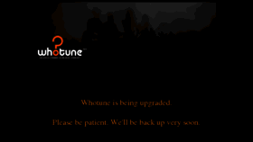 What Whotune.com website looked like in 2014 (9 years ago)