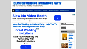 What Weddinginvitationsparty.com website looked like in 2014 (9 years ago)