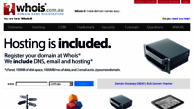 What Whois.com.au website looked like in 2015 (9 years ago)