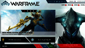 What Warframe.com website looked like in 2015 (9 years ago)