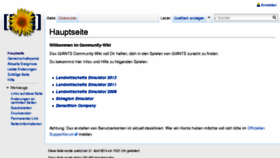 What Wiki.landwirtschafts-simulator.de website looked like in 2015 (9 years ago)