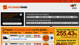 What Wholesaledeals.co.uk website looked like in 2015 (9 years ago)