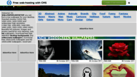 What Wallpapers4desktop.net website looked like in 2015 (9 years ago)