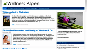What Wellnessalpen.de website looked like in 2015 (9 years ago)