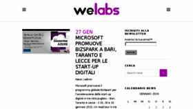 What Welabs.it website looked like in 2015 (9 years ago)