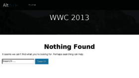 What Wwc2013.com website looked like in 2015 (9 years ago)