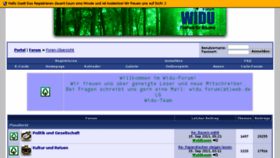 What Widu-forum.de website looked like in 2015 (9 years ago)