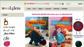 What Wool4less.co.uk website looked like in 2015 (9 years ago)