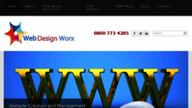 What Webdesignworx.co.uk website looked like in 2015 (9 years ago)