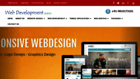 What Webdevelopmentinindia.com website looked like in 2015 (9 years ago)