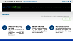 What Webteksolutions.in website looked like in 2015 (9 years ago)