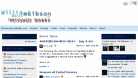 What Williamgibsonboard.com website looked like in 2015 (9 years ago)