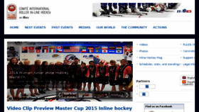 What Worldinlinehockey.org website looked like in 2015 (9 years ago)