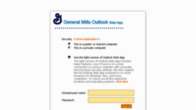 What Webmail.genmills.com website looked like in 2015 (9 years ago)