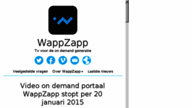 What Wappzapp.tv website looked like in 2015 (9 years ago)