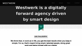 What Westwerkdesign.com website looked like in 2015 (9 years ago)
