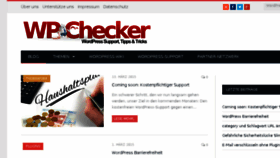 What Wp-checker.de website looked like in 2015 (10 years ago)
