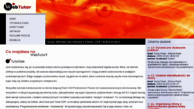 What Webtutor.pl website looked like in 2015 (9 years ago)