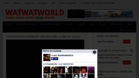 What Watwatworld.com website looked like in 2015 (9 years ago)