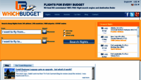 What Whichbudget.com website looked like in 2015 (9 years ago)