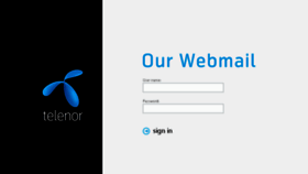 What Webmail.telenor.com.mm website looked like in 2015 (9 years ago)