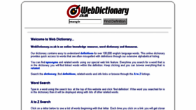 What Webdictionary.co.uk website looked like in 2015 (9 years ago)