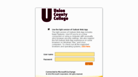 What Webmail.ucc.edu website looked like in 2015 (10 years ago)