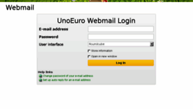What Webmail.unoeuro.com website looked like in 2015 (9 years ago)