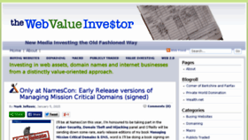 What Webvalueinvestor.com website looked like in 2015 (8 years ago)