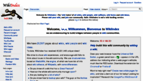 What Wikiindex.com website looked like in 2015 (8 years ago)
