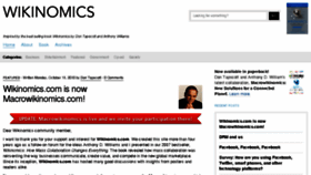 What Wikinomics.com website looked like in 2015 (8 years ago)