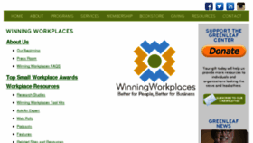 What Winningworkplaces.org website looked like in 2015 (9 years ago)