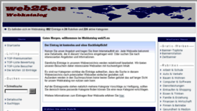 What Web25.eu website looked like in 2015 (8 years ago)