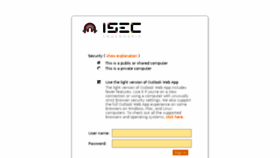 What Webmail.isec.pt website looked like in 2015 (8 years ago)